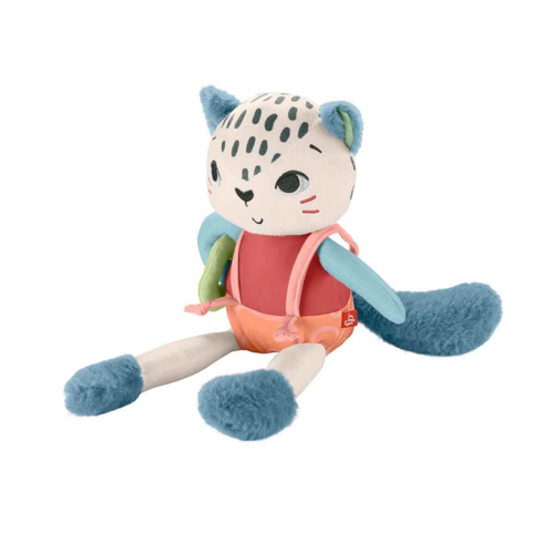 Fisher Price Eğlenceli Dostum Kar Leoparı Peluş HKD64 Kız Erkek Çocuk Oyuncak Eğitici Oyuncaklar