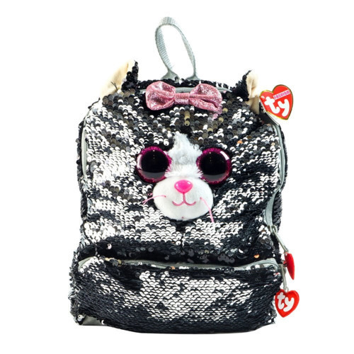 TY Fashion Pullu Sırt Çantası Kedi Kiki 27cm Kız Erkek Çocuk Oyuncak Eğitici Oyuncaklar