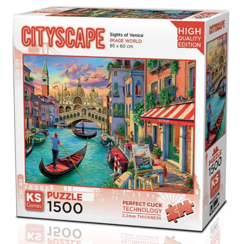 KS Games Sights of Venice Puzzle 1500 Parça 22029 Kız Erkek Çocuk Oyuncak Eğitici Oyuncaklar