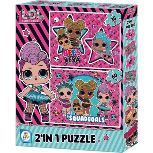 LOL 2in1 Puzzle Kız Erkek Çocuk Oyuncak Eğitici Oyuncaklar