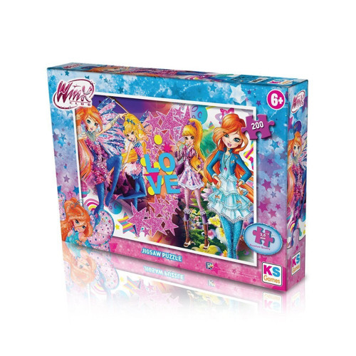 WINX113 KS Winx / 200 Parça Puzzle Kız Erkek Çocuk Oyuncak Eğitici Oyuncaklar