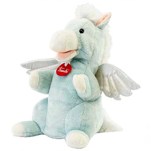 Trudi El Kuklası Peluş Pegasus 25cm Kız Erkek Çocuk Oyuncak Eğitici Oyuncaklar