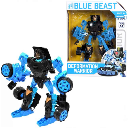 Deformation Warrior Robota Dönüşen Araba - 5898-B6 Kız Erkek Çocuk Oyuncak Eğitici Oyuncaklar