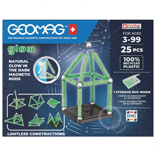 Geomag Glow Manyetik Zeka Oyunu 25 Parça - S03000328 Kız Erkek Çocuk Oyuncak Eğitici Oyuncaklar
