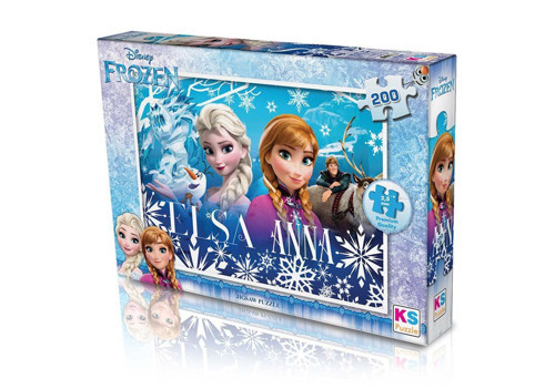 200 Parça Frozen Puzzle Kız Erkek Çocuk Oyuncak Eğitici Oyuncaklar