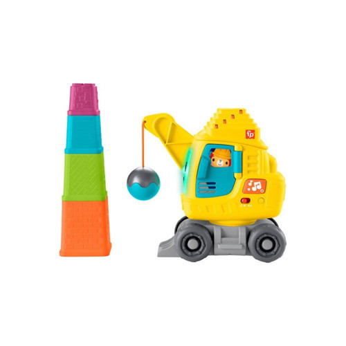 HWY62 Fisher-Price Eğitici Vinç Kız Erkek Çocuk Oyuncak Eğitici Oyuncaklar