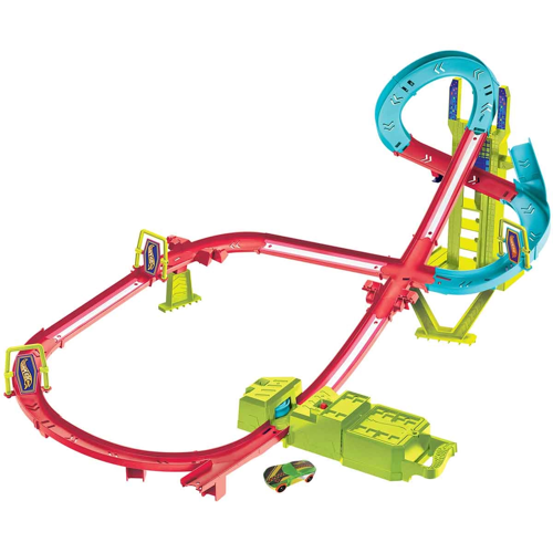 Hot Wheels Neon Yarışlar Çoklu Yarış Heyecanı Pist Seti HPC07 Kız Erkek Çocuk Oyuncak Eğitici Oyunca