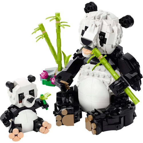 LEGO Creator 3'ü 1 Arada Vahşi Hayvanlar: Panda Ailesi Oyun Seti 31165 Kız Erkek Çocuk Oyuncak Eğiti