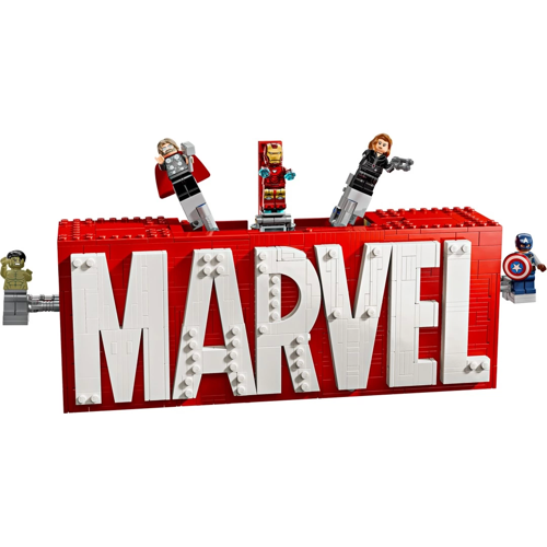 LEGO Marvel MARVEL Logosu ve Minifigürleri 76313 Kız Erkek Çocuk Oyuncak Eğitici Oyuncaklar