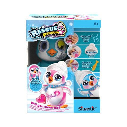 SIL 88652 Silverlit Rescue Interactive Penguen Mavi Kız Erkek Çocuk Oyuncak Eğitici Oyuncaklar