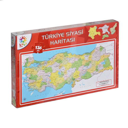 Türkiye Siyasi Haritası Puzzle Kız Erkek Çocuk Oyuncak Eğitici Oyuncaklar