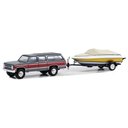 Greenlight 1/64 1987 Chevrolet Suburban K20 Silverado Kız Erkek Çocuk Oyuncak Eğitici Oyuncaklar