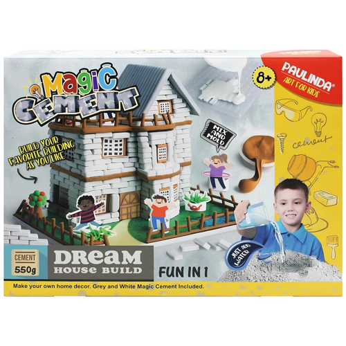 Paulinda Magic Cement Dream House Build Hobi Set 550 gr Kız Erkek Çocuk Oyuncak Eğitici Oyuncaklar