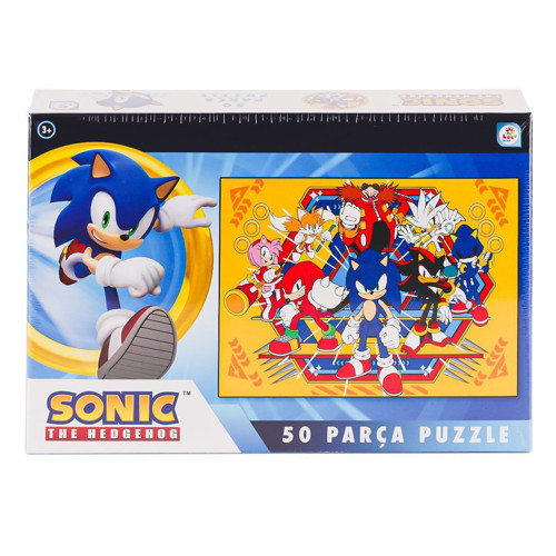 SO0051 Sonic 50 Parça Puzzle -Laçokids Kız Erkek Çocuk Oyuncak Eğitici Oyuncaklar
