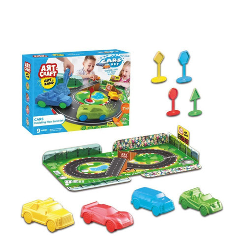 03948 Artsand Arabalar Kum Seti 600 gr -Fentoys Kız Erkek Çocuk Oyuncak Eğitici Oyuncaklar