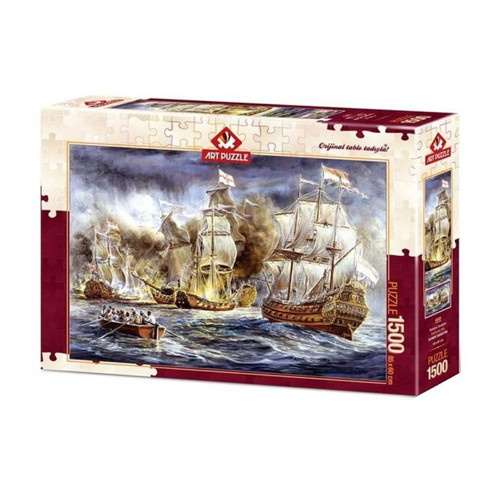 4549 Art Puzzle Savaş Gemileri Savaşı - Batarya Savaşları 1500 parça Puzzle / +15 yaş Kız Erkek Çocu