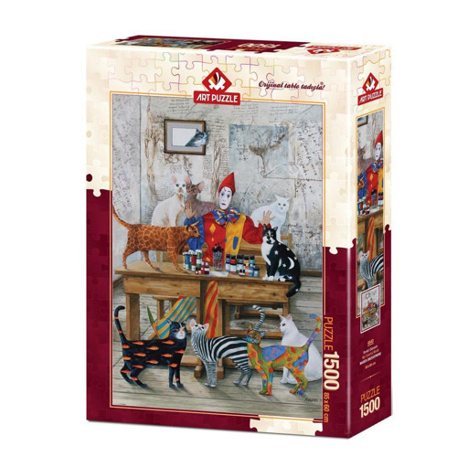 4543 Art Puzzle Renkli Dünyam 1500 parça Puzzle / +15 yaş Kız Erkek Çocuk Oyuncak Eğitici Oyuncaklar