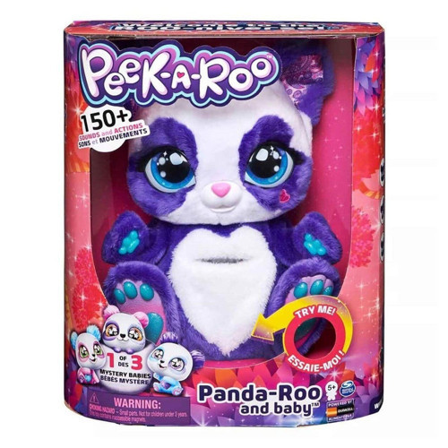 60420 İnteraktif Peluş Panda Peef-a-ROO Kız Erkek Çocuk Oyuncak Eğitici Oyuncaklar