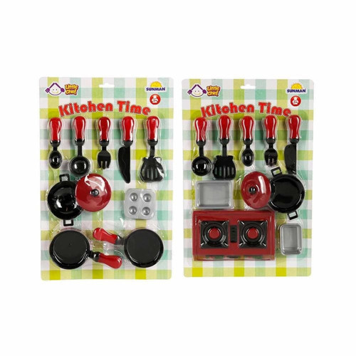 S00037004 MUTFAK ALETLERİ SET 10 PCS -SUN Kız Erkek Çocuk Oyuncak Eğitici Oyuncaklar