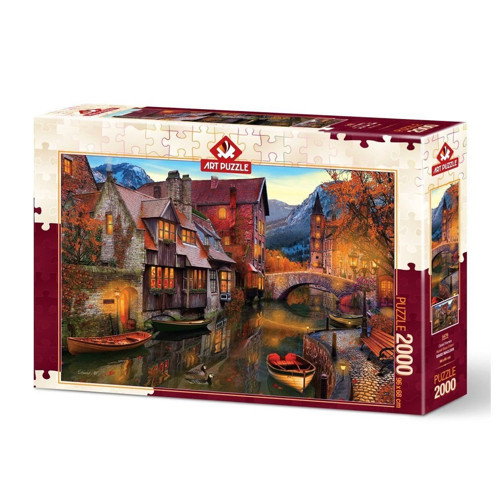 5476 Art Puzzle Kanal Boyu Evleri 2000 Parça Puzzle Kız Erkek Çocuk Oyuncak Eğitici Oyuncaklar