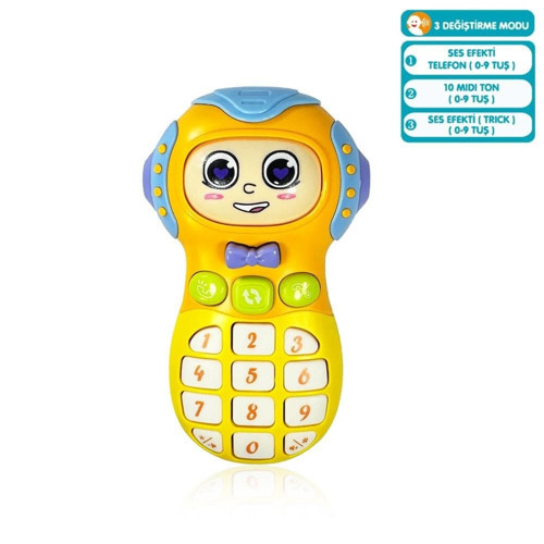 JLG-855-40A IŞIKLI VE MÜZİKLİ CEP TELEFONU -VRD Kız Erkek Çocuk Oyuncak Eğitici Oyuncaklar