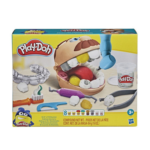 F1259 Play-Doh Dişçi Seti +3 yaş Kız Erkek Çocuk Oyuncak Eğitici Oyuncaklar