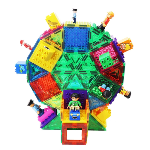 Magnescape Magnetic Tiles 20 Parça Kız Erkek Çocuk Oyuncak Eğitici Oyuncaklar