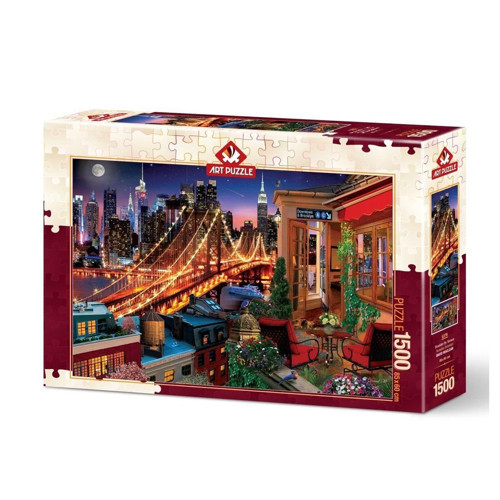 5376 Art Puzzle Terastan Brooklyn 1500 parça Puzzle / +15 yaş Kız Erkek Çocuk Oyuncak Eğitici Oyunca
