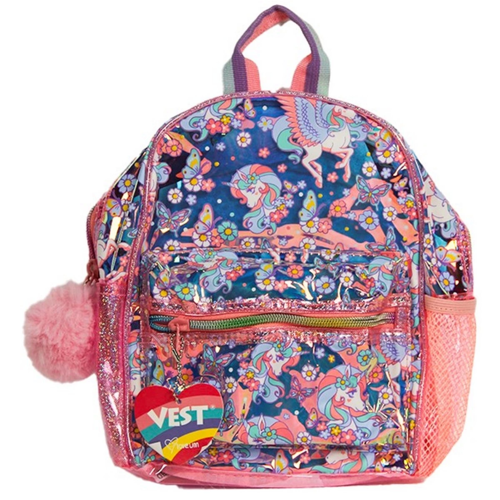 Vest Şeffaf Hologramlı Unicorn Sırt Çantası Kız Erkek Çocuk Oyuncak Eğitici Oyuncaklar