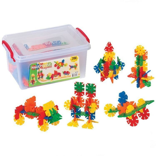 Dede Magic Puzzle Küçük Boy 200 Parça Kız Erkek Çocuk Oyuncak Eğitici Oyuncaklar