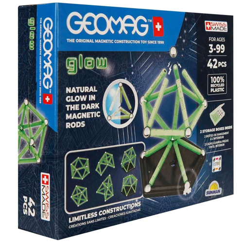 Geomag Glow Manyetik Zeka Oyunu 42 Parça S02000329 Kız Erkek Çocuk Oyuncak Eğitici Oyuncaklar