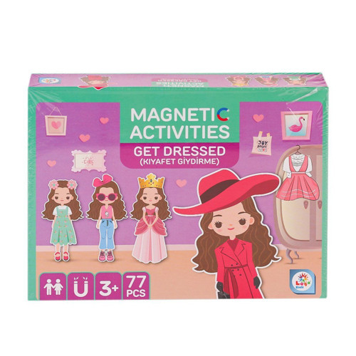 LC7982 Manyetik Aktivite Kız Kıyafet Giydirme -Laçokids Kız Erkek Çocuk Oyuncak Eğitici Oyuncaklar