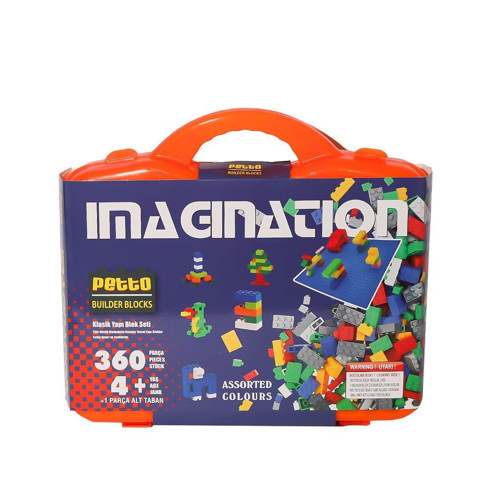 PBB480-1 Çantalı Petto Blok Seti 480 Parça-Gepettoys Kız Erkek Çocuk Oyuncak Eğitici Oyuncaklar