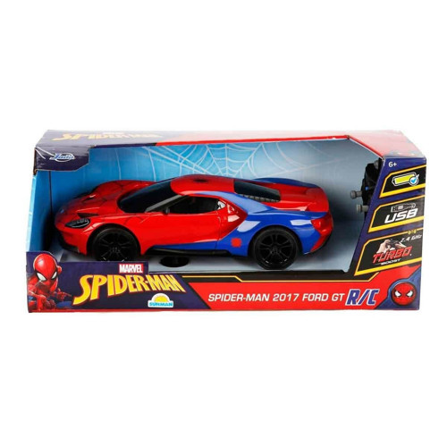 7038 1:16 Marvel Spiderman 2017 Ford GT USB Şarjlı Uzaktan Kumandalı Araba Kız Erkek Çocuk Oyuncak E