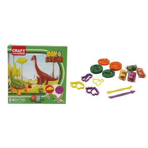 S01004734 OYUN HAMUR SET KÇK DİNO 14 PRÇ -SUN Kız Erkek Çocuk Oyuncak Eğitici Oyuncaklar