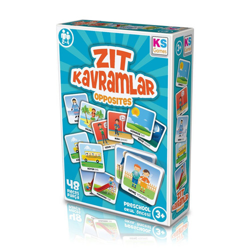 ZK238 KS, Zıt Kavramlar - Opposites / +3 yaş Kız Erkek Çocuk Oyuncak Eğitici Oyuncaklar