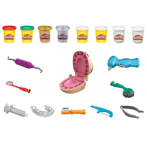 Play-Doh Dişçi Seti F1259 Kız Erkek Çocuk Oyuncak Eğitici Oyuncaklar