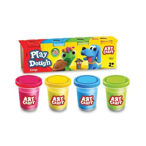 03280 Dede, Art Craft 4'lü Oyun Hamuru 224 gr / +2 yaş Kız Erkek Çocuk Oyuncak Eğitici Oyuncaklar