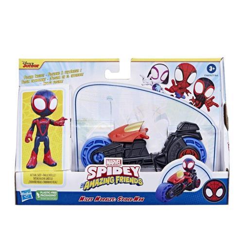 F6777 Spidey ve İnanılmaz Arkadaşları - Motorsiklet ve Figür +3 yaş Kız Erkek Çocuk Oyuncak Eğitici 