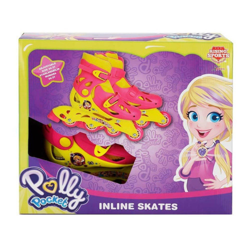 02466 Polly Pocket Inline 4 Teker Paten 34-37 Kız Erkek Çocuk Oyuncak Eğitici Oyuncaklar