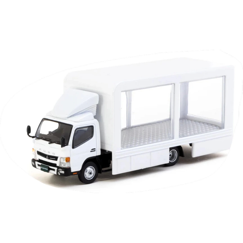 Tarmac Works 1/64 Mitsubishi Fuso Canter Mobile Display Truck Kız Erkek Çocuk Oyuncak Eğitici Oyunca