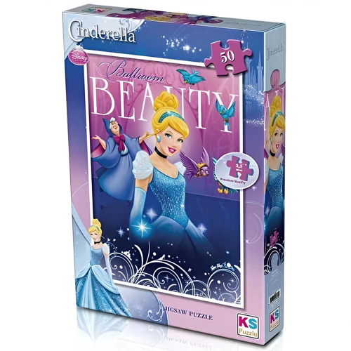 KS Games Cinderella 50 Parça Puzzle Kız Erkek Çocuk Oyuncak Eğitici Oyuncaklar