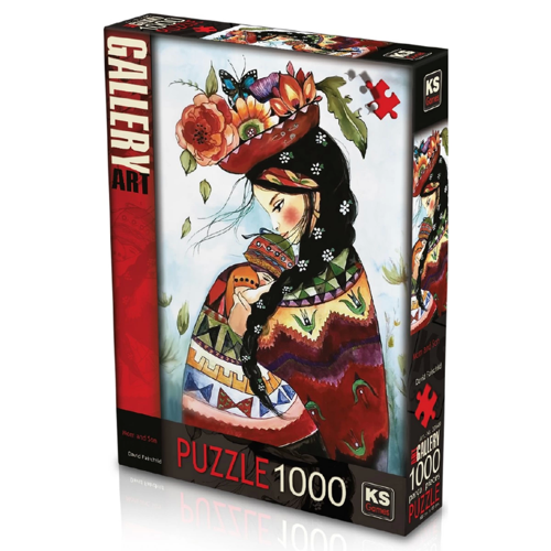 KS Games Mom and Son Puzzle 1000 Parça 20778 Kız Erkek Çocuk Oyuncak Eğitici Oyuncaklar