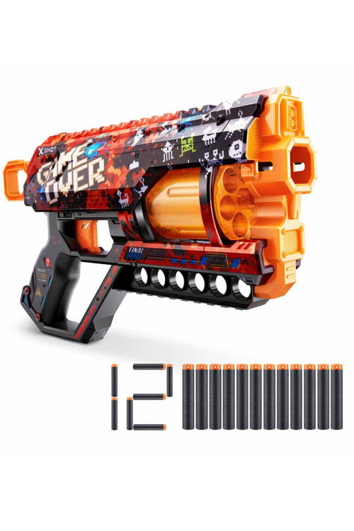 12 Mermili Sünger Mermi Atan Silah 32 Cm