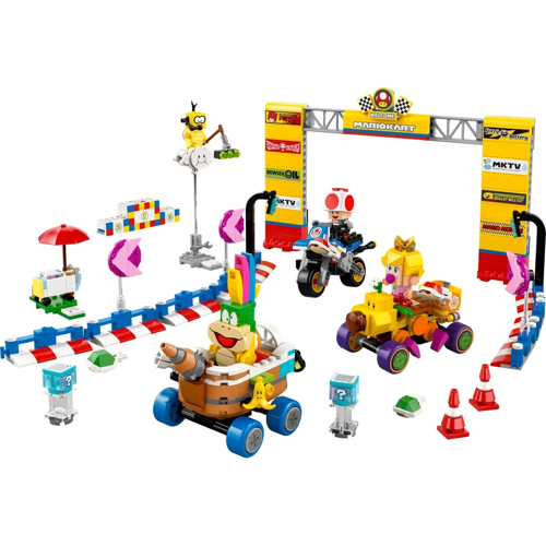 LEGO Super Mario: Mario Kart Baby Peach ve Grand Prix Seti Yarış Oyuncağı 72036 Kız Erkek Çocuk Oyun