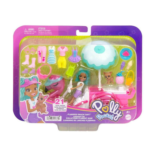 HWP24 Polly Pocket Filamingo Motosiklet ve Tropik Aksesuarlar Kız Erkek Çocuk Oyuncak Eğitici Oyunca
