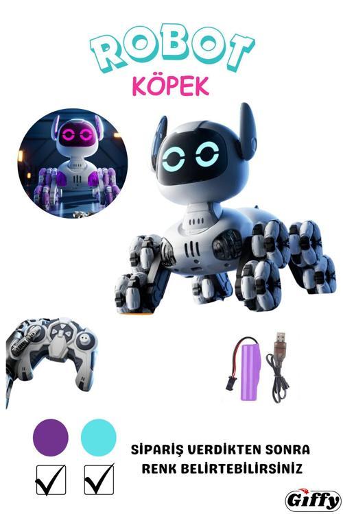 Oyuncak Uzaktan Kumandalı Robot Köpek ,Şarjlı ,Sesli Ve Işıklı ,İnteraktif Robot, Full Fonksiyon