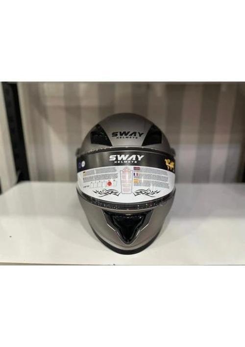 Kask Sway 926 Mat Titanyum Çene Açılır
