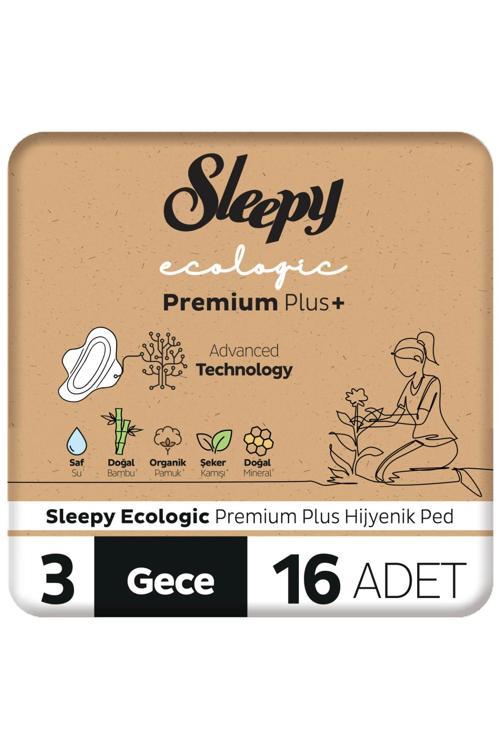 Ecologic Premium Plus Hijyenik Ped Gece 16 Adet