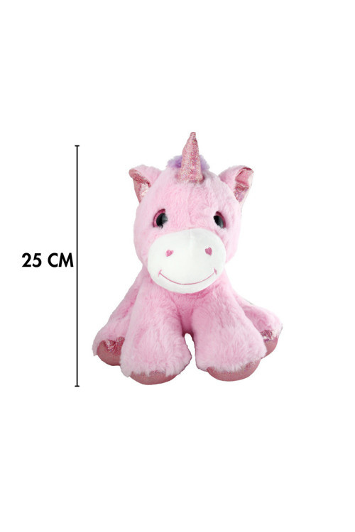 Peluş 25 Cm Tek Boynuzlu Unicorn Renkli At Sevgililer Günü İçin Hediyelik